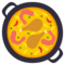 Shallow Pan of Food emoji on Emojione